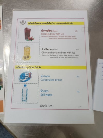 ป้ายราคาหรือสมุดเมนู