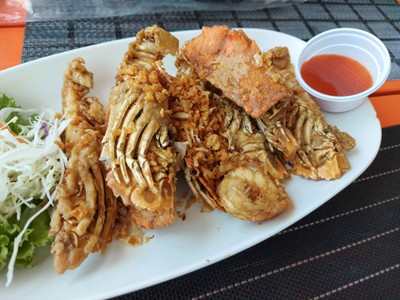 กั้งกระดานทอดกระเทียม