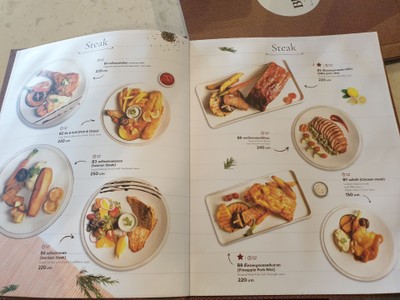 ป้ายราคาหรือสมุดเมนู