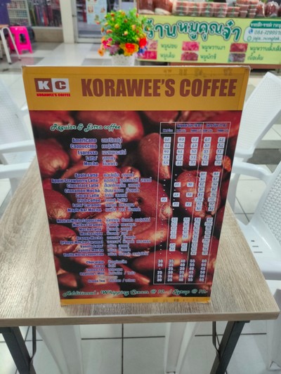 ป้ายราคาหรือสมุดเมนู