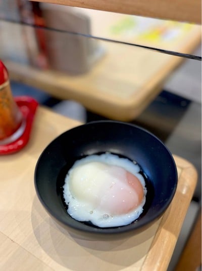 🍳 Half Boiled Egg. (Price 20 Baht.)