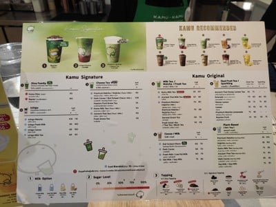 ป้ายราคาหรือสมุดเมนู