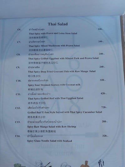 ป้ายราคาหรือสมุดเมนู