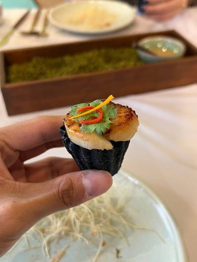 หลนหอยเชลล์กระทงกรอบ