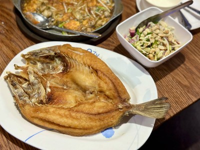 ปลากะพงทอดน้ำปลา