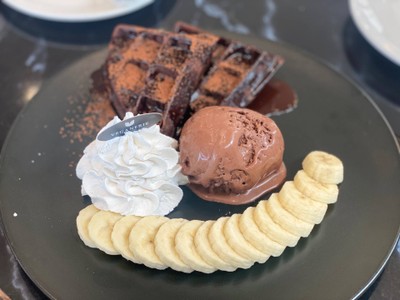 Chocolate Banana Waffle