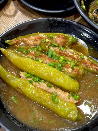 พริกหยวกยัดไส้หมู爓青椒