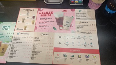 ป้ายราคาหรือสมุดเมนู