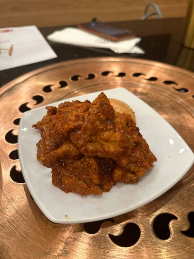 ซี่โครงหมูหมักซอสผลไม้