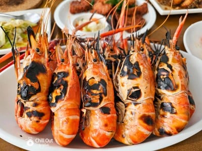 กุ้งใหญ่เผา