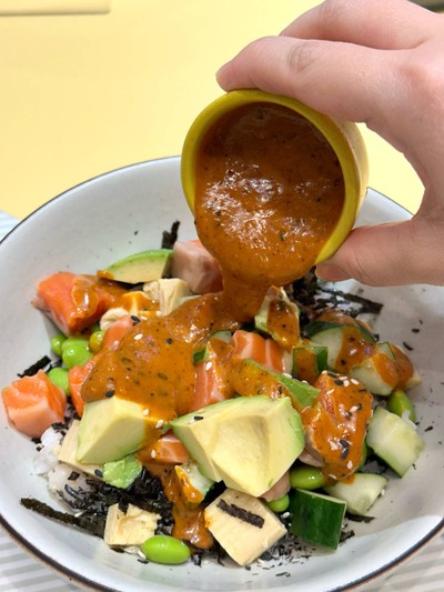 ข้าวหน้าแซลมอนไวกิ้ง