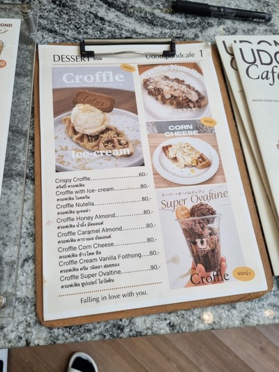 ป้ายราคาหรือสมุดเมนู