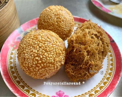 ข้าวเหนียวทอดไส้ครีมลาวา