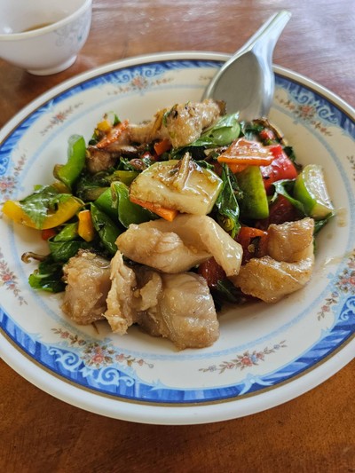 ปลาคังผัดฉ่า