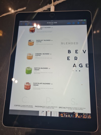 ป้ายราคาหรือสมุดเมนู