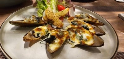 หอยแมลงภู่อบชีส