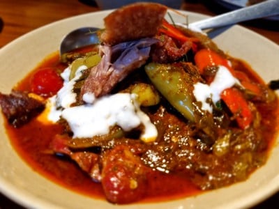 Duck Red Curry With Santol With Olive Leaves