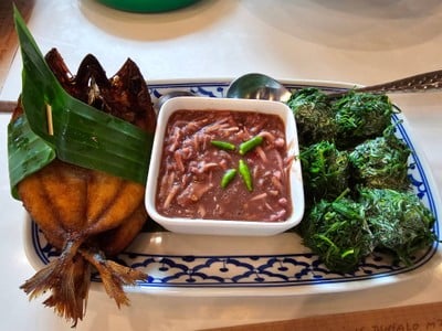 ปลาทูแดดเดียว + น้ำพริกมะม่วง