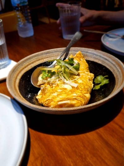 Crab Omelet With Bean Sprout