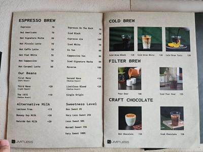 ป้ายราคาหรือสมุดเมนู