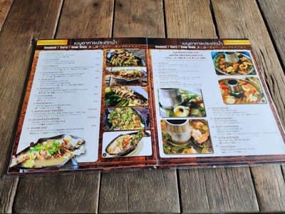 ป้ายราคาหรือสมุดเมนู