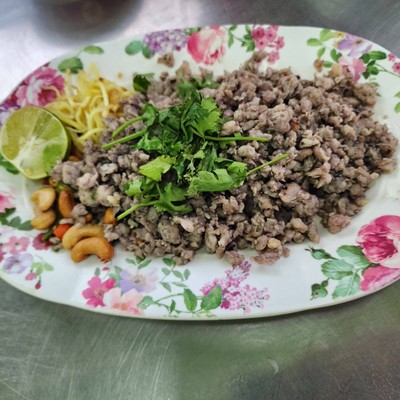 หมูสับผัดหนำเลี้ยบ