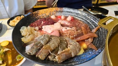 ตำ ยำ แซ่บ ทวีโชคหมูกระทะ บรรทัดทอง ทวีโชคหมูกระทะ บรรทัดทอง