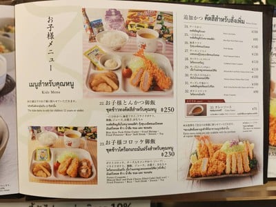 ป้ายราคาหรือสมุดเมนู