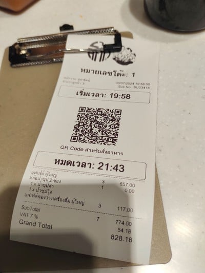 ป้ายราคาหรือสมุดเมนู