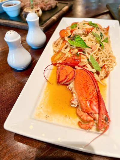 🍝 Canadian Lobster Spaghetti. (Price 650++ Baht.)