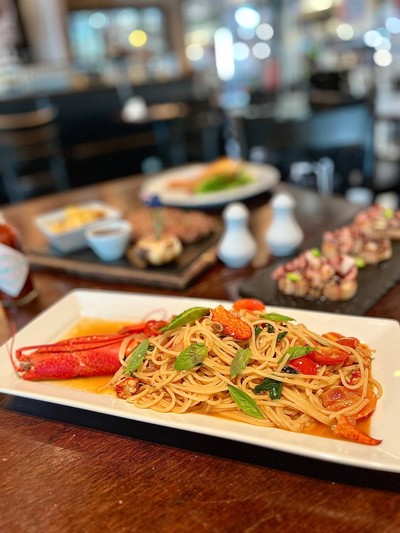 🍝 Canadian Lobster Spaghetti. (Price 650++ Baht.)