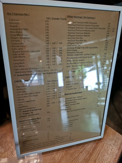 ป้ายราคาหรือสมุดเมนู