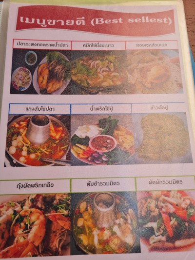 ป้ายราคาหรือสมุดเมนู