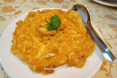 ไข่เจียวกระเทียมดอง