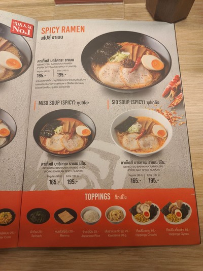 ป้ายราคาหรือสมุดเมนู