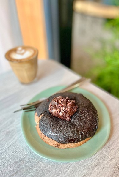 🥯 Bagel Nutella. (Price 120 Baht.)