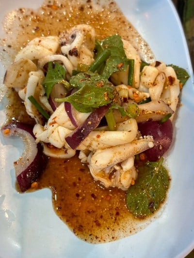 ลาบปลาหมึก