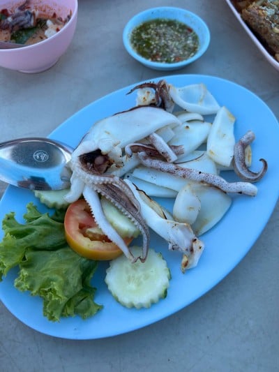ปลาหมึกย่าง