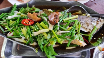 ปลาเก๋านึ่งซีอิ๊ว