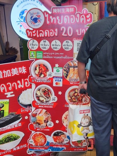 ป้ายราคาหรือสมุดเมนู