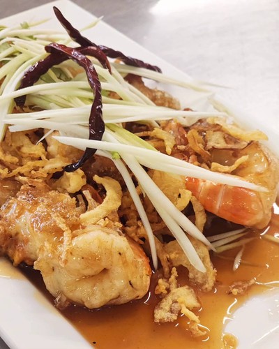 กุ้งซอสมะขาม