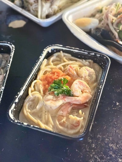 สปาเก็ตตี้ครีมชีสกุ้ง