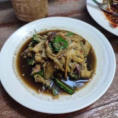 เมนูของร้าน ตำกระเทย สาเกต สนามบินขอนแก่น