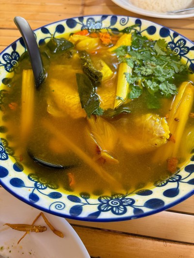 ปลากระพงต้มขมิ้น