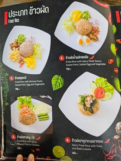 ป้ายราคาหรือสมุดเมนู