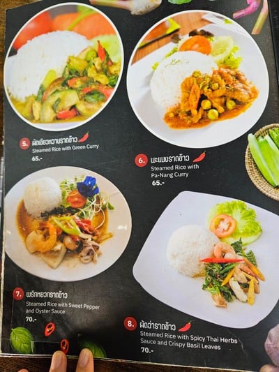 ป้ายราคาหรือสมุดเมนู