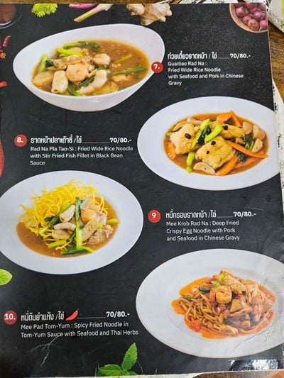 ป้ายราคาหรือสมุดเมนู