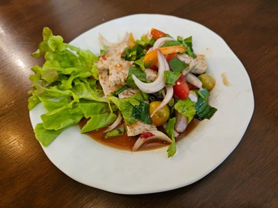 ยำหมูยอ ปลาร้า