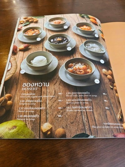 ป้ายราคาหรือสมุดเมนู