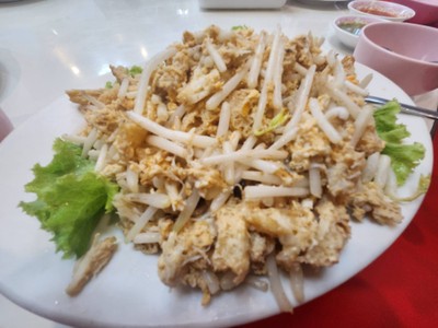 กระเพาะปลาผัดแห้ง